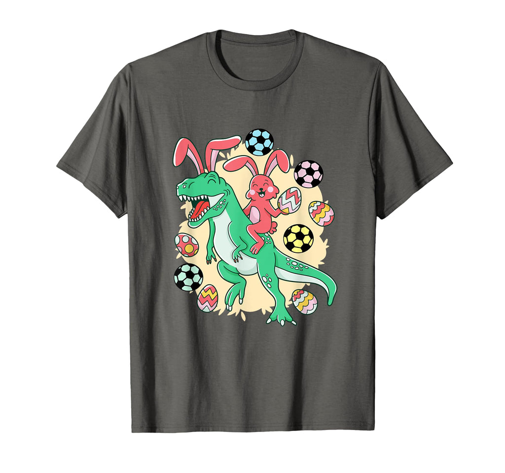 Happy Easter Bunny Riding Dinosaur T-Shirt - Aesthetic Graphic Men Women - T-Shirt, Sweatshirt, Hoodie
