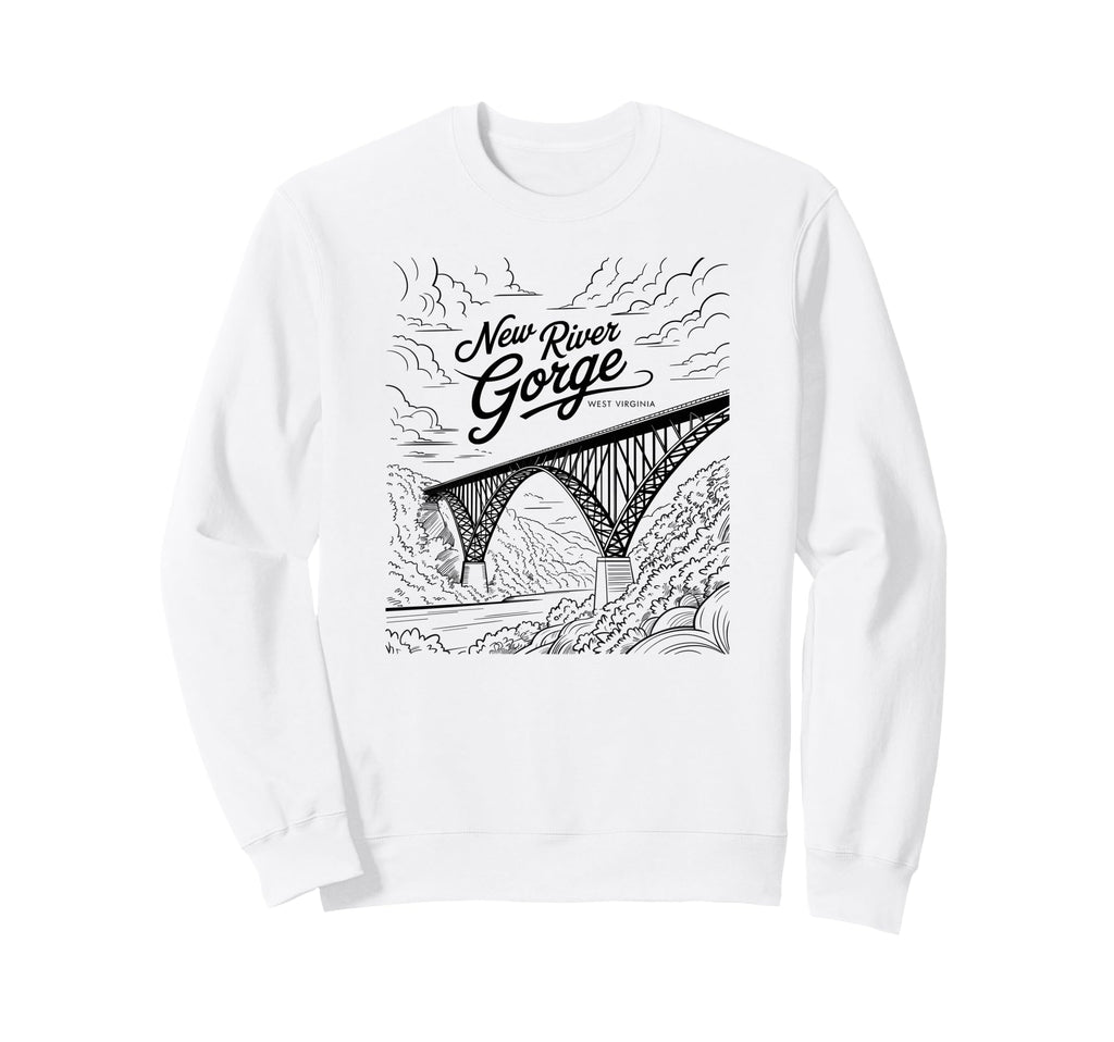 New River Gorge National Park Bridge Sweatshirt - Streetwear Style Unisex - T-Shirt, Sweatshirt, Hoodie