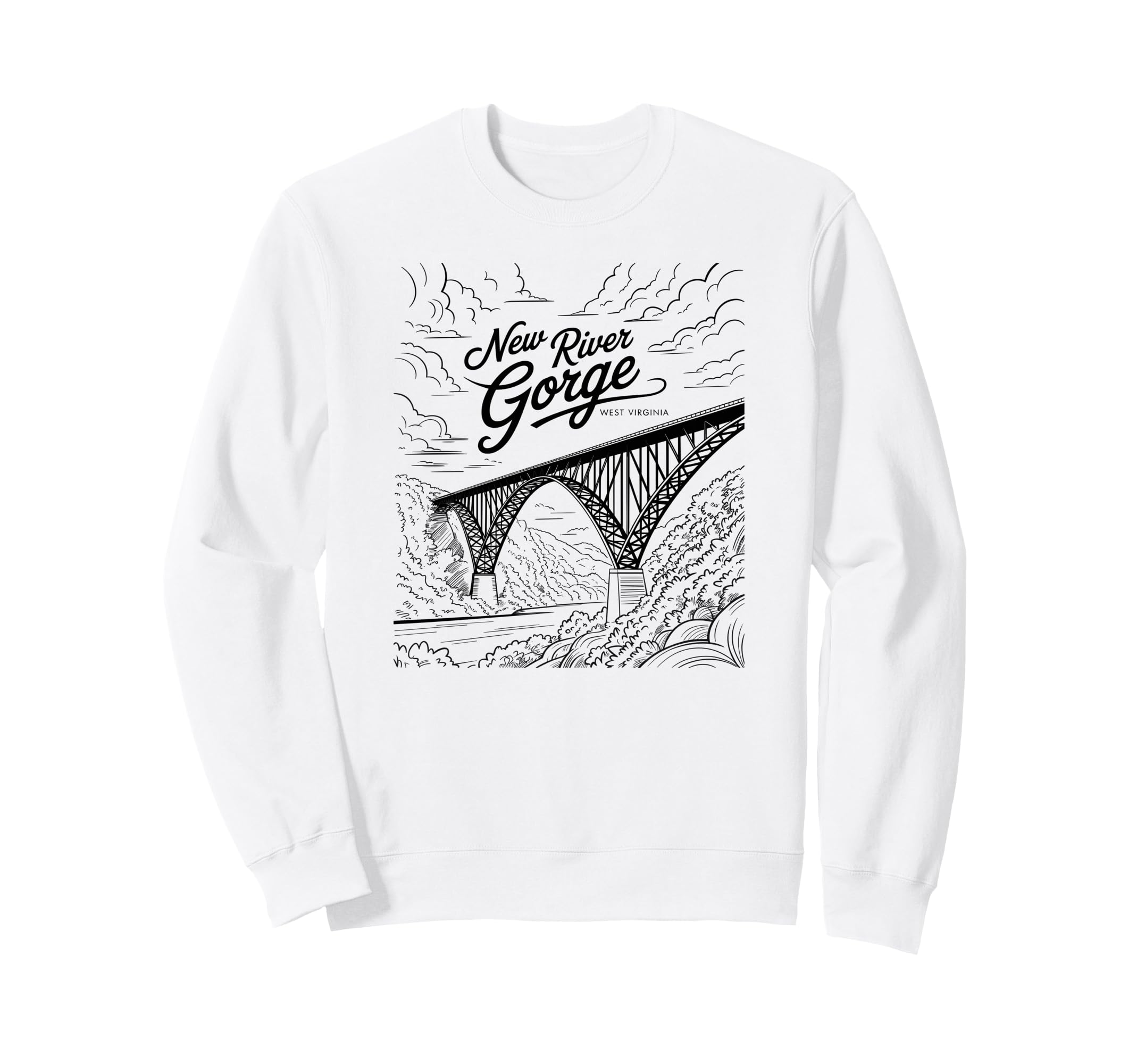 New River Gorge National Park Bridge Sweatshirt - Streetwear Style Unisex - T-Shirt, Sweatshirt, Hoodie