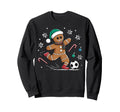 Gingerbread Soccer Player Cookie Sweatshirt - Fun Novelty Design Men Women - T-Shirt, Sweatshirt, Hoodie