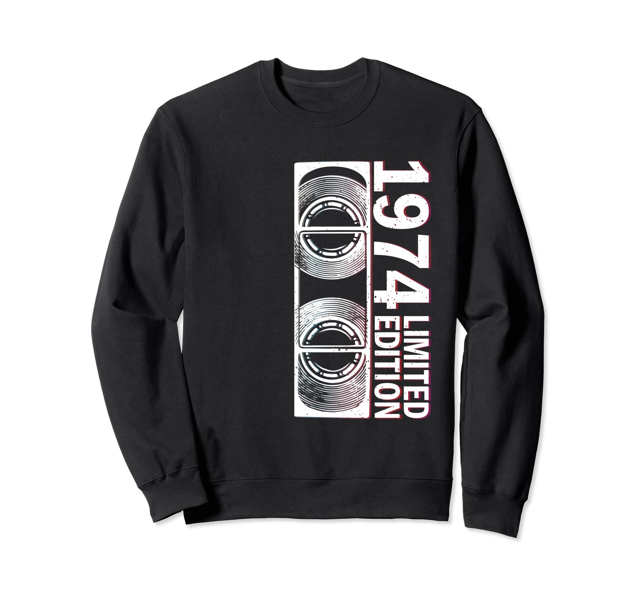 1974 Mens Womens Birthday Cassette Sweatshirt - Custom Art Print Men Women - T-Shirt, Sweatshirt, Hoodie