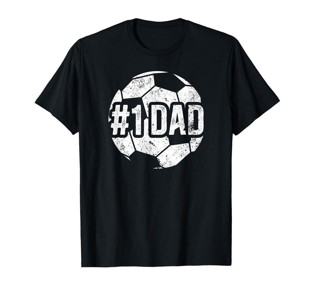 1 Dad Soccer Dad Soccer Player Dad T-Shirt - Aesthetic Graphic for Adults - T-Shirt, Sweatshirt, Hoodie