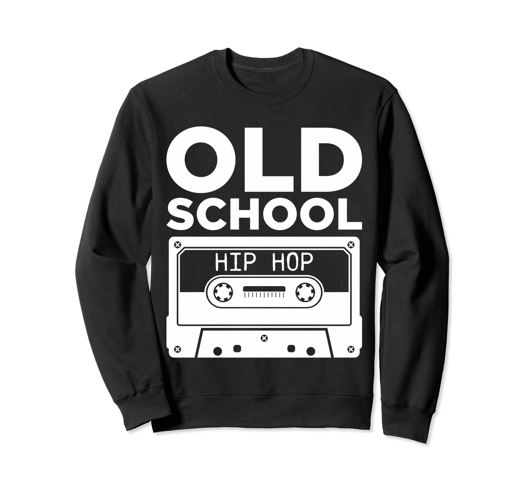 Old School Hip Hop Cassette Tape Sweatshirt - Streetwear Style for Adults - T-Shirt, Sweatshirt, Hoodie