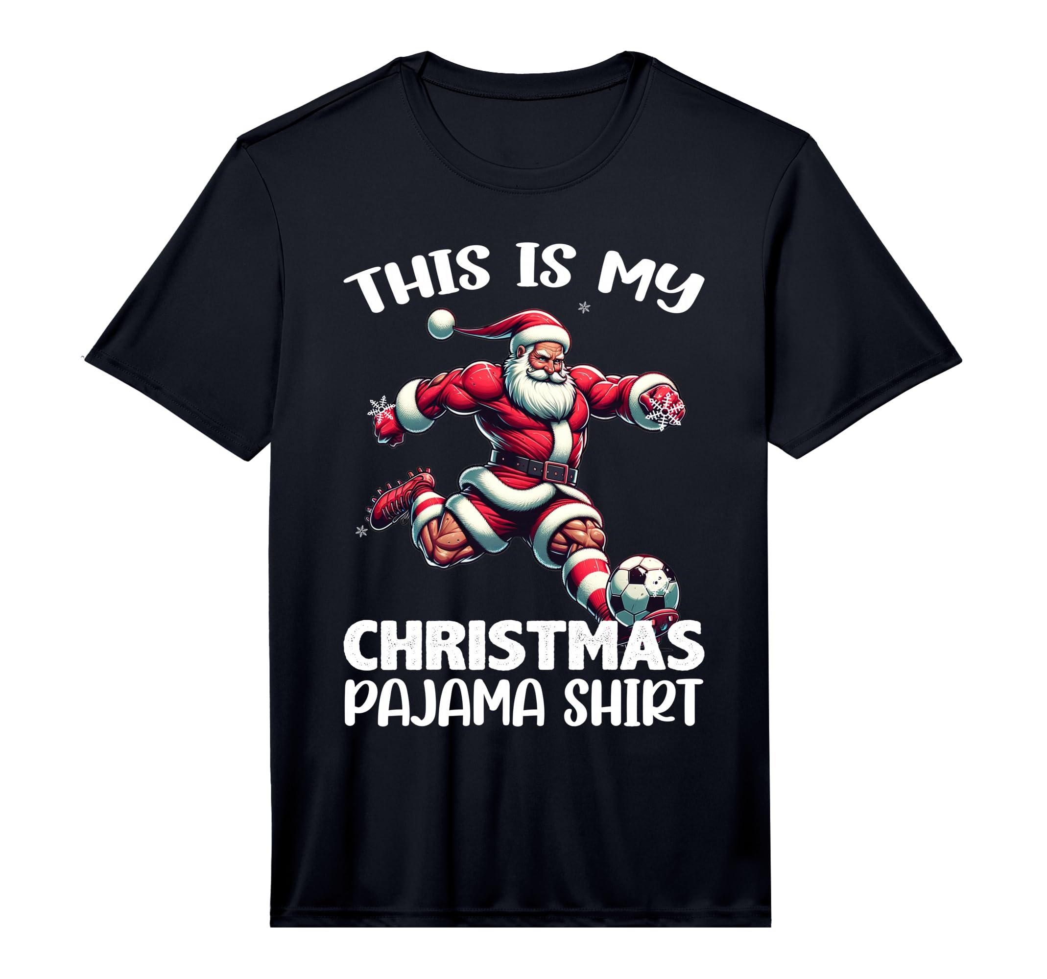 Santa Playing Soccer Sport This Is My T-Shirt - Unique Graphic Men Women - T-Shirt, Sweatshirt, Hoodie