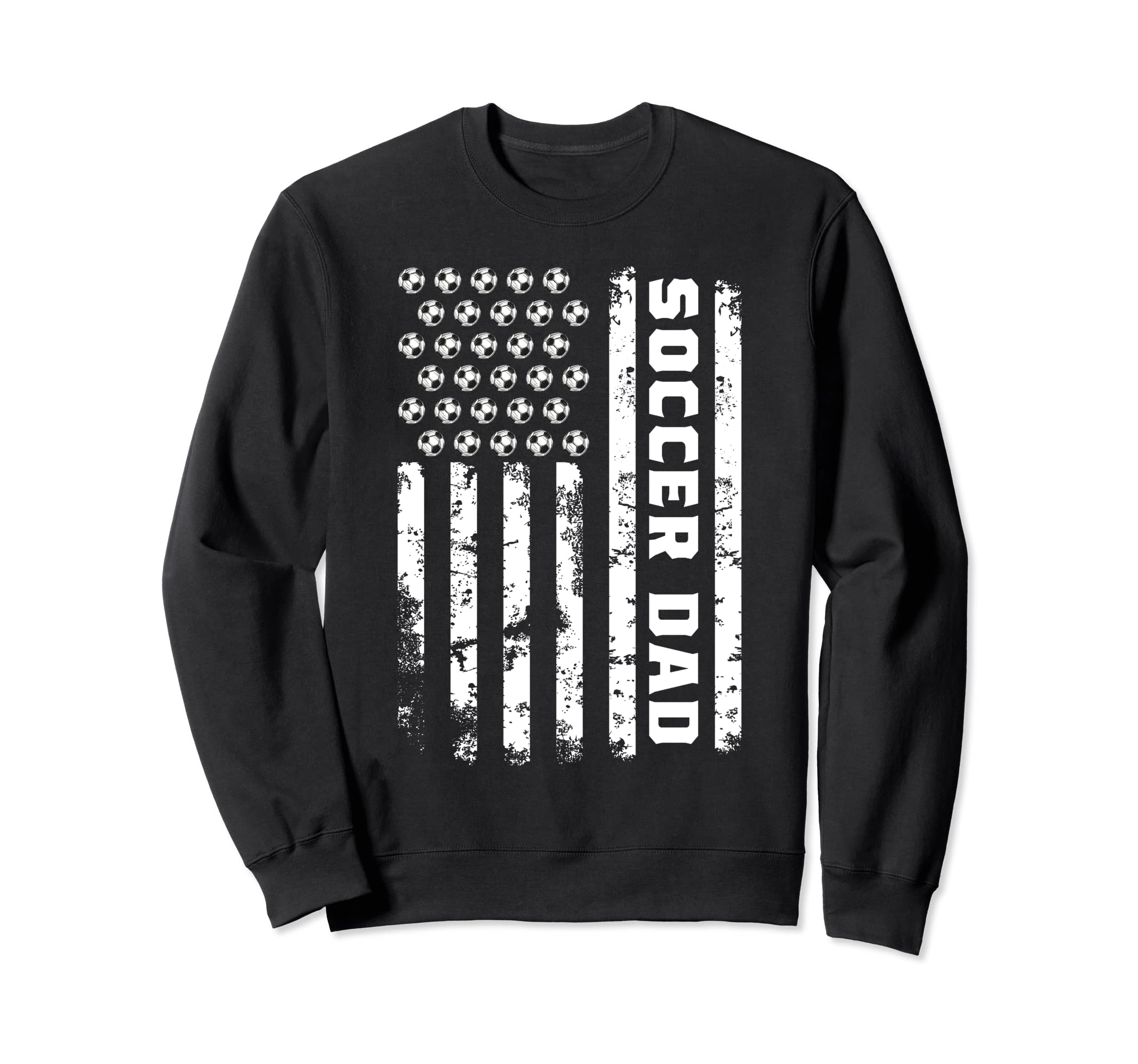 Soccer Dad Us Flag Soccer Lovers Sweatshirt - Aesthetic Graphic for Adults - T-Shirt, Sweatshirt, Hoodie