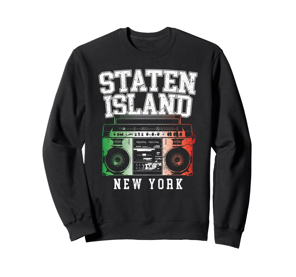 Staten Island New York Nyc Boombox Sweatshirt - Aesthetic Graphic Unisex - T-Shirt, Sweatshirt, Hoodie