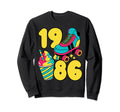 1986 Roller Skates Sweet Treats Summer Sweatshirt - Unique Graphic Unisex - T-Shirt, Sweatshirt, Hoodie