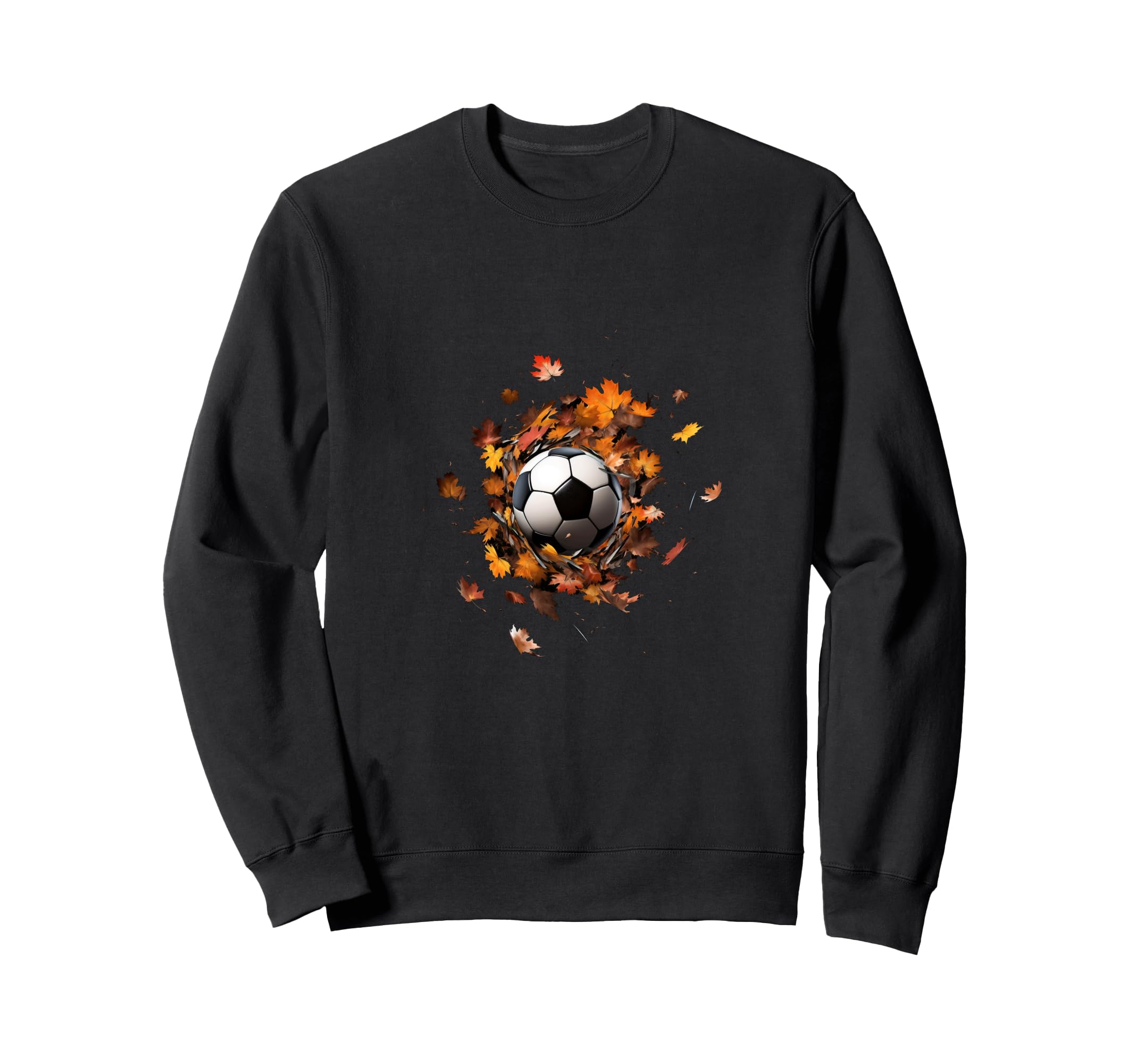 Soccer Autumn Leaves Soccer Player Sweatshirt - Minimalist Print Unisex - T-Shirt, Sweatshirt, Hoodie