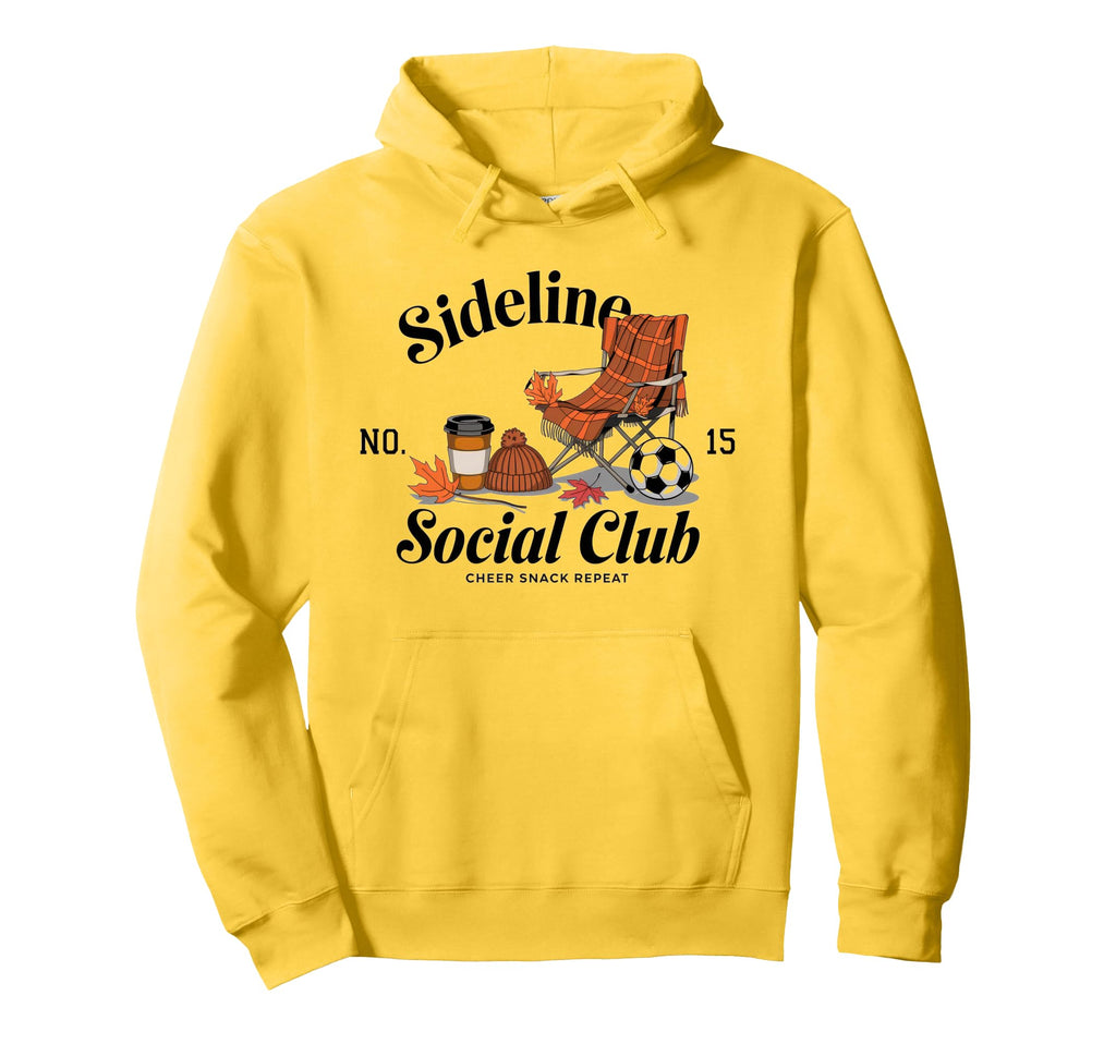 Sideline Social Club Soccer Mom Game Hoodie - Minimalist Print Men Women - T-Shirt, Sweatshirt, Hoodie