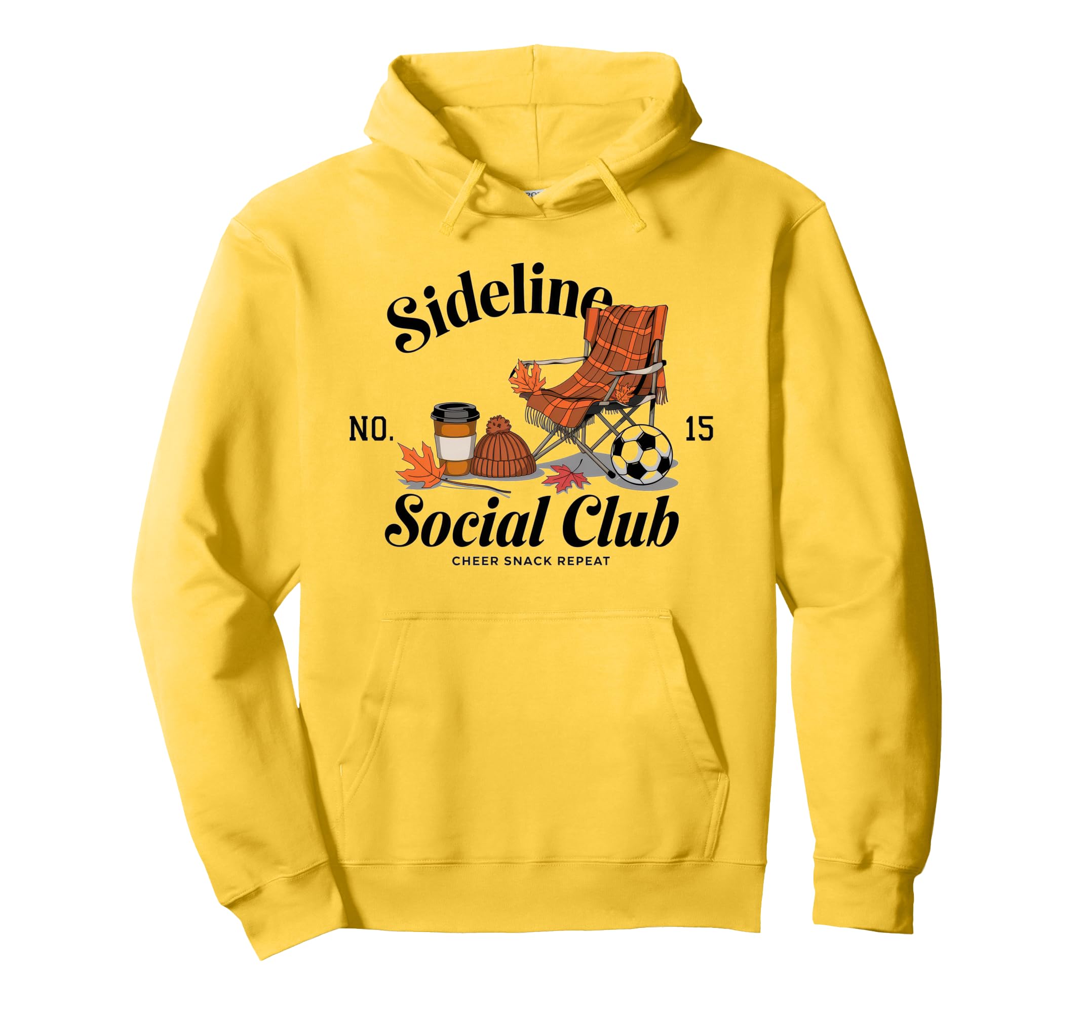 Sideline Social Club Soccer Mom Game Day Hoodie - Unique Graphic for Adults - T-Shirt, Sweatshirt, Hoodie