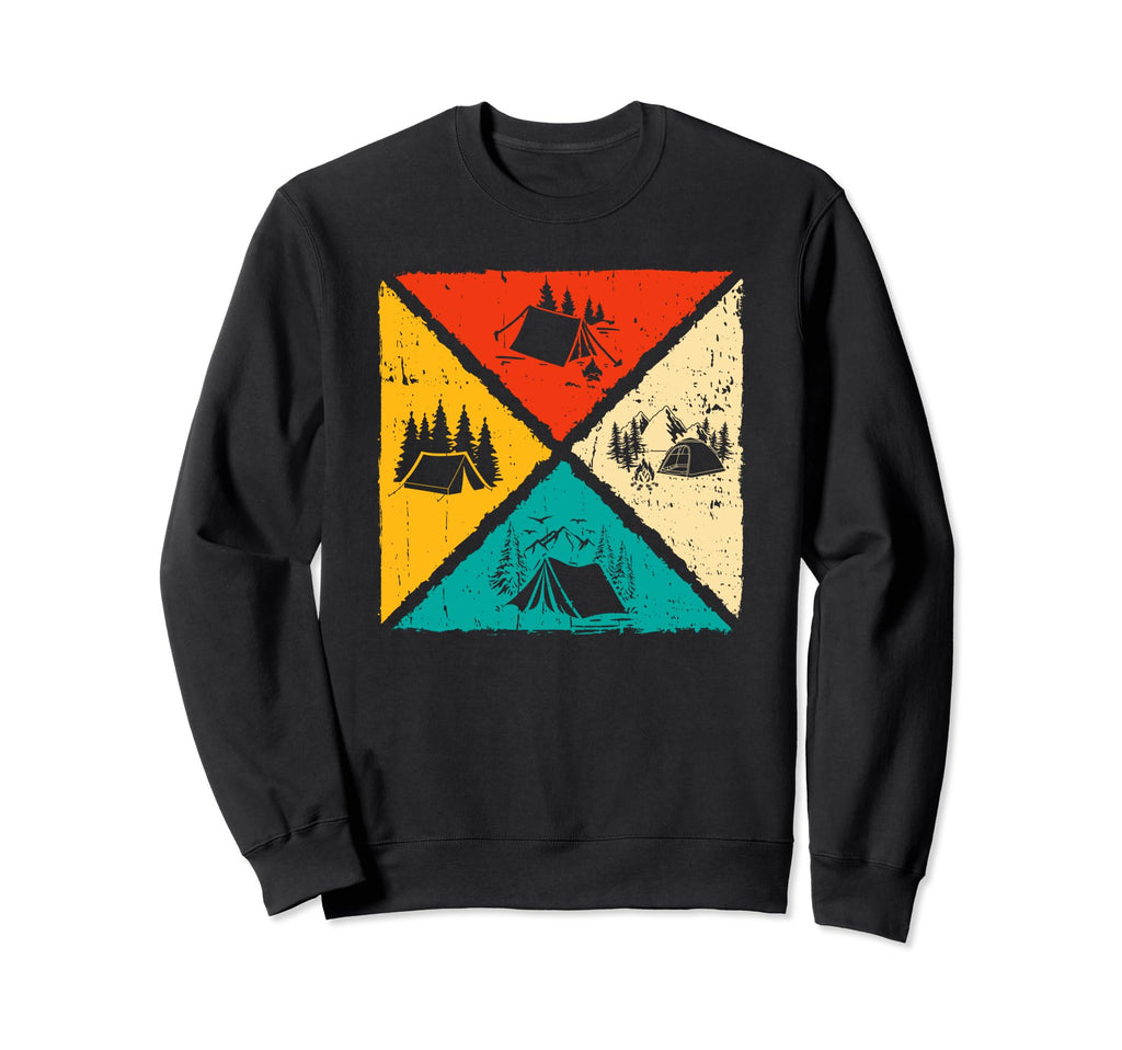 Camping Silhouette Outdoors Sweatshirt - Custom Art Print for Adults - T-Shirt, Sweatshirt, Hoodie