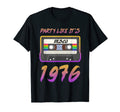 Party Like Its 1976 Disco Cassette T-Shirt - Streetwear Style for Adults - T-Shirt, Sweatshirt, Hoodie