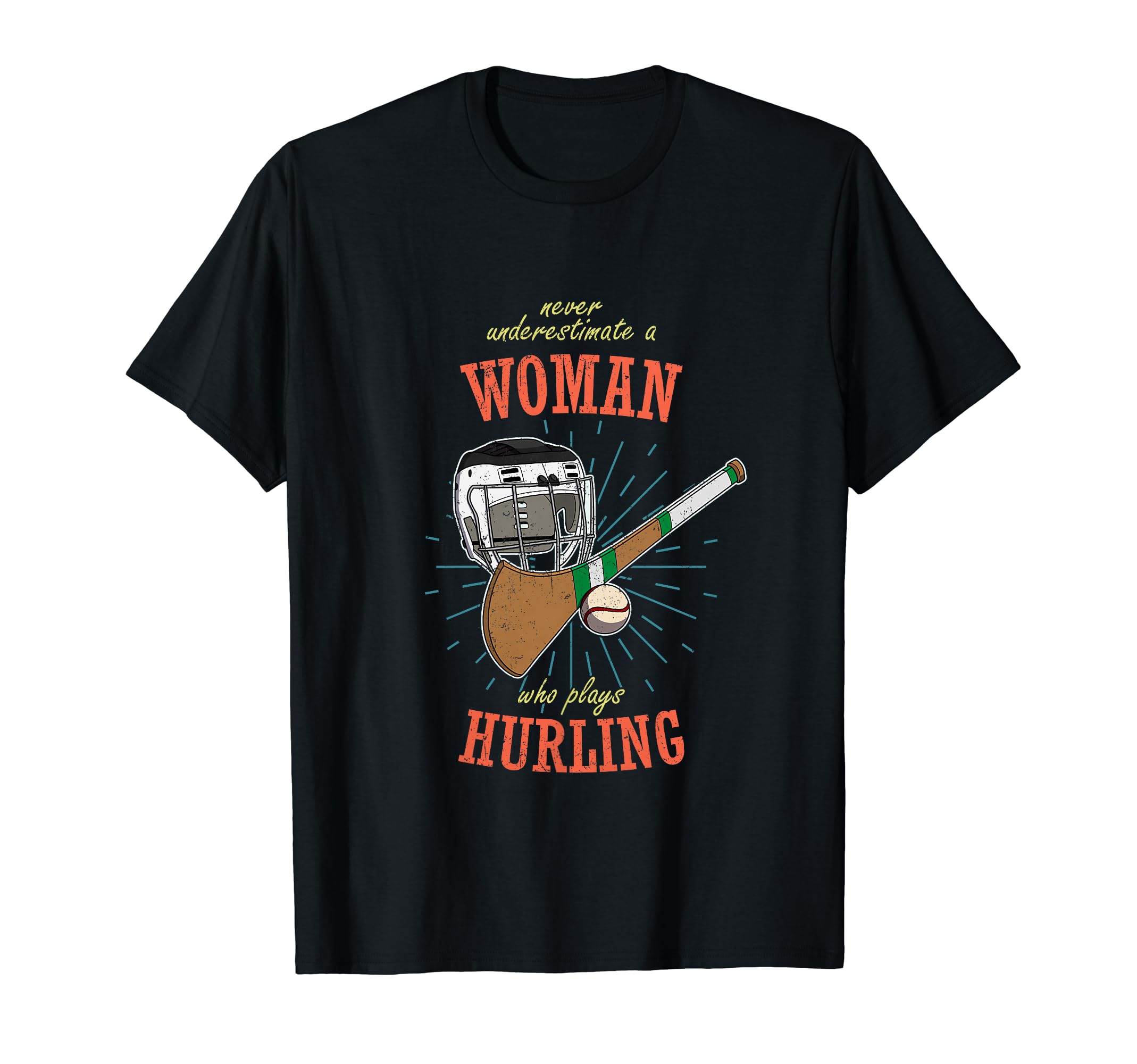Hurling Helmet Athletic Goalkeeper T-Shirt - Fun Novelty Design for Adults - T-Shirt, Sweatshirt, Hoodie