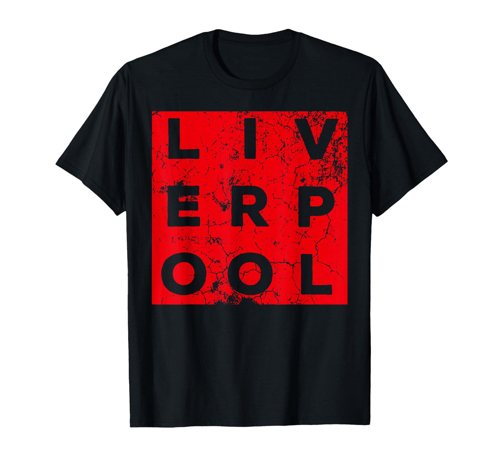 Grunge Liverpool Gift T-Shirt - Custom Art Print Unisex - T-Shirt, Sweatshirt, Hoodie