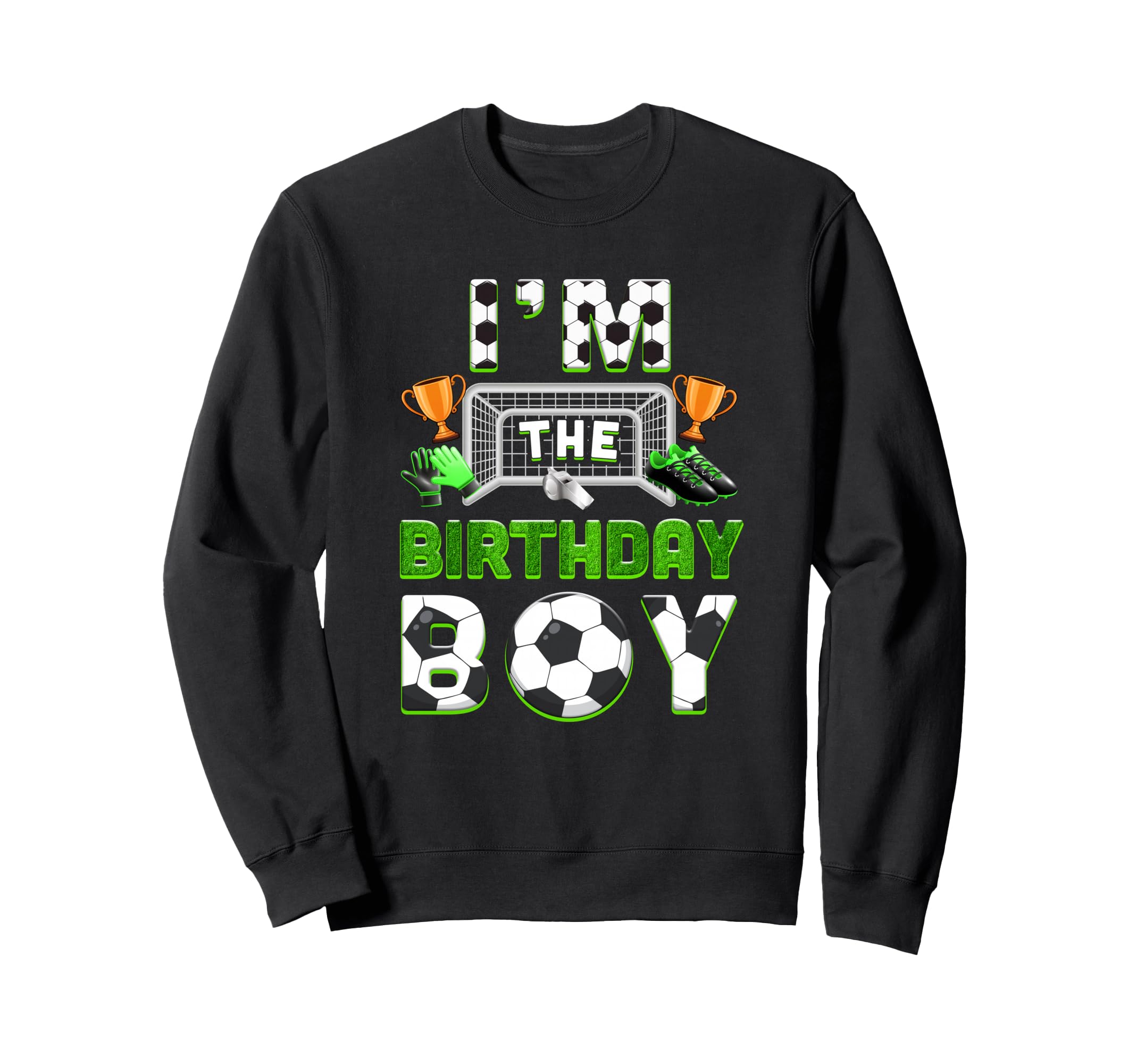 Im Birthday Soccer Family Matching Sweatshirt - Minimalist Print Men Women - T-Shirt, Sweatshirt, Hoodie