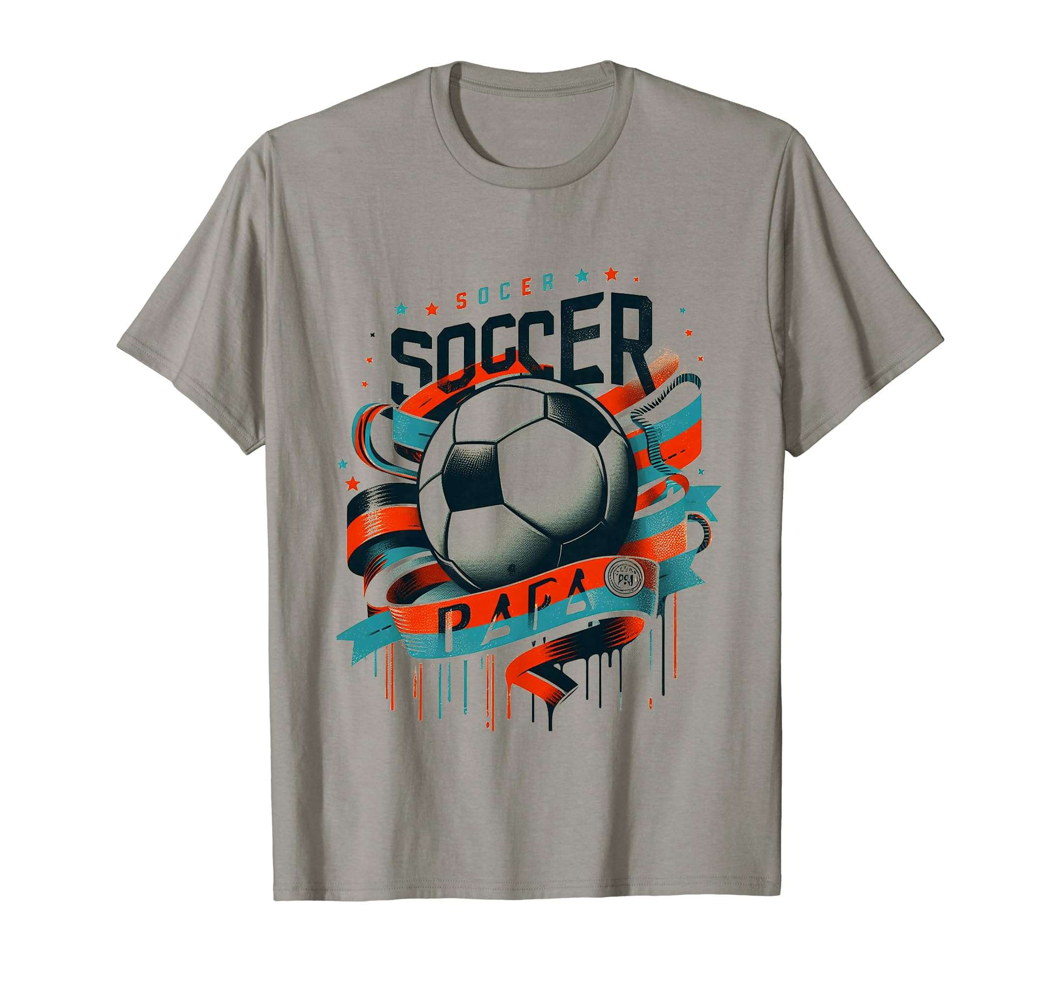 Soccer Papa Family Matching Dad Fathers T-Shirt - Custom Art Print Unisex - T-Shirt, Sweatshirt, Hoodie