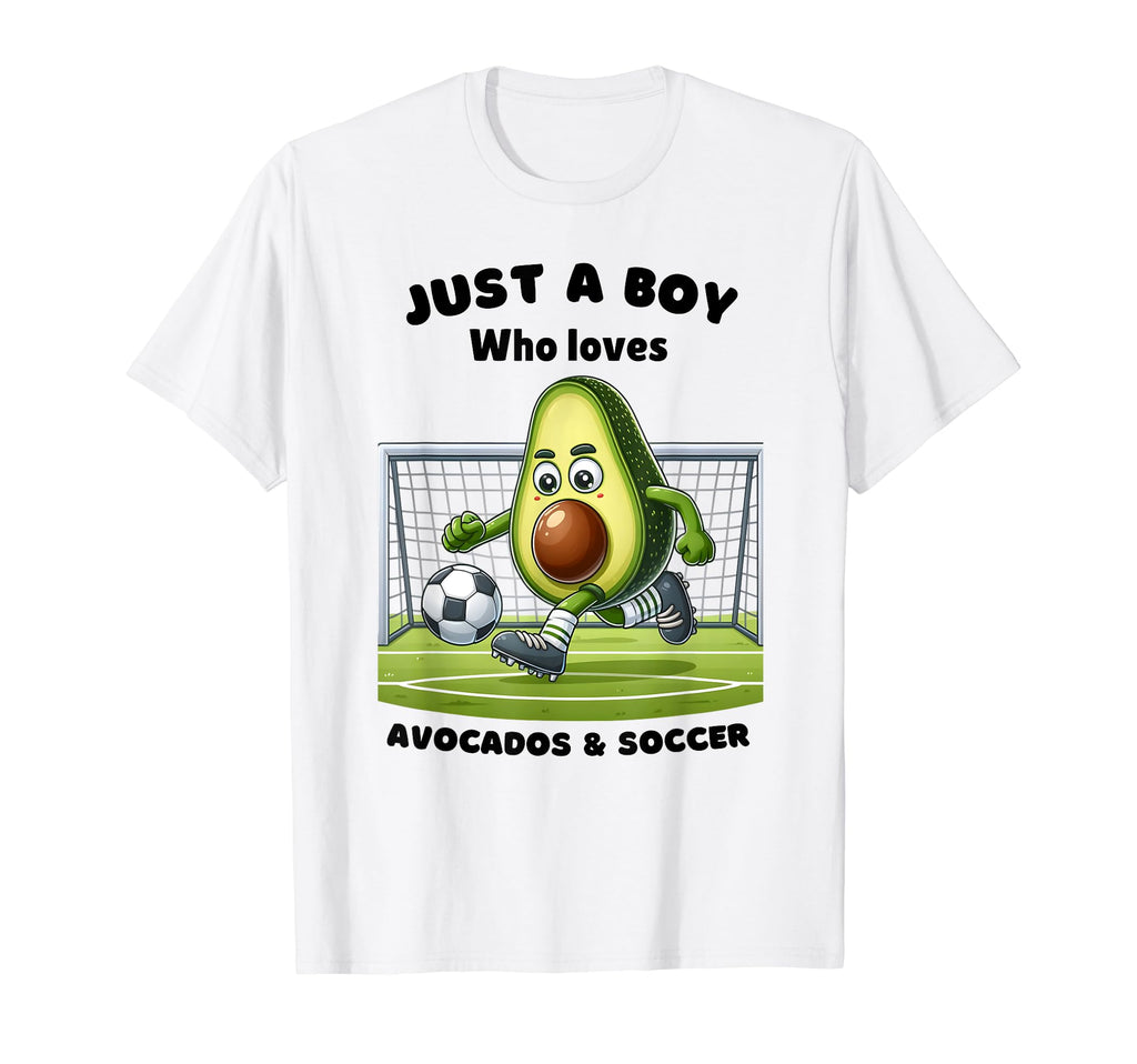 Just Who Loves Avocado And Soccer Funny T-Shirt - Custom Art Print Unisex - T-Shirt, Sweatshirt, Hoodie