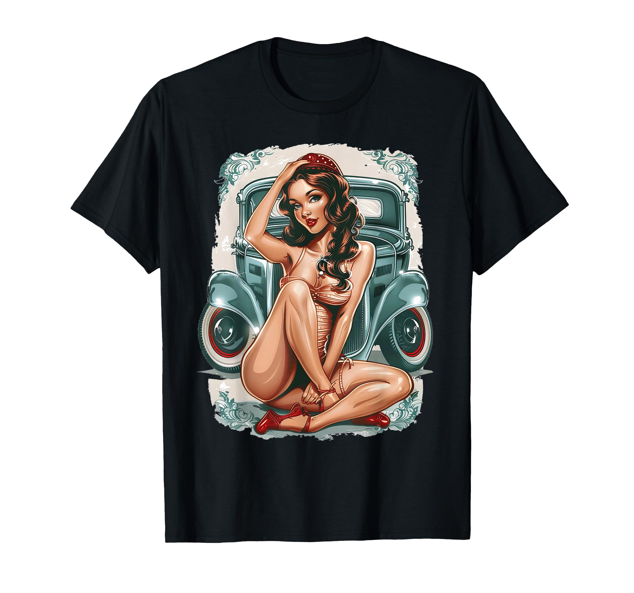 Pinup Pin Up T-Shirt - Unique Graphic for Adults - T-Shirt, Sweatshirt, Hoodie