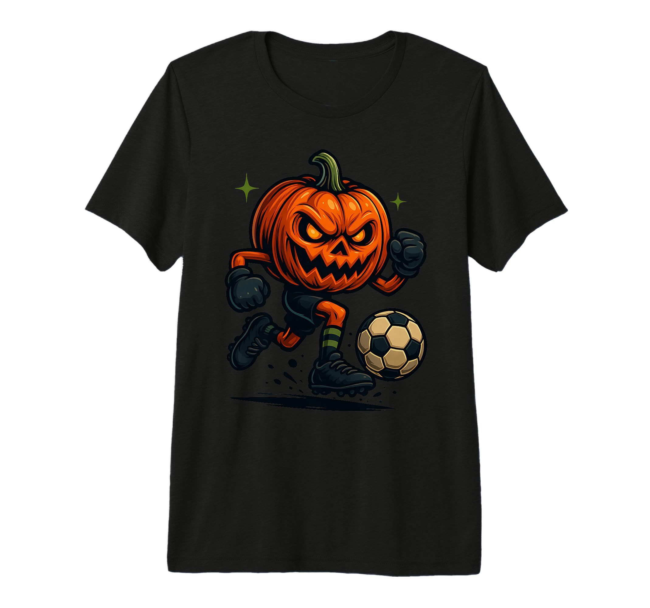 Halloween Scary Pumpkin Showing T-Shirt - Minimalist Print Men Women - T-Shirt, Sweatshirt, Hoodie