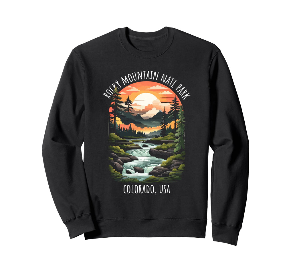 Rocky Mountain National Park Colorado Sweatshirt - Graphic Print Men Women - T-Shirt, Sweatshirt, Hoodie