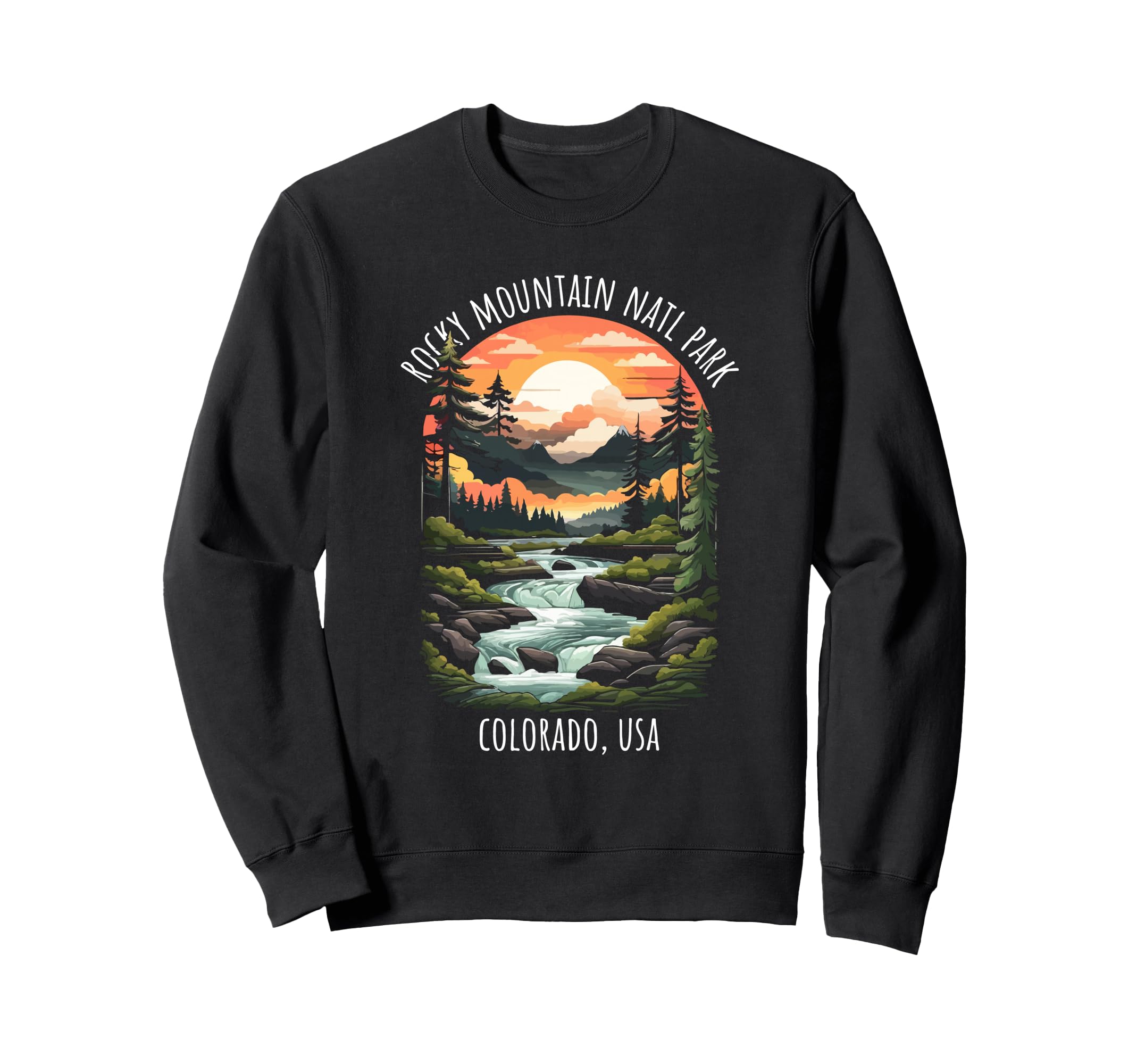 Rocky Mountain National Park Colorado Sweatshirt - Graphic Print Men Women - T-Shirt, Sweatshirt, Hoodie
