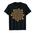 Soccer Pumkin Spiral Funny Halloween T-Shirt - Custom Art Print Unisex - T-Shirt, Sweatshirt, Hoodie