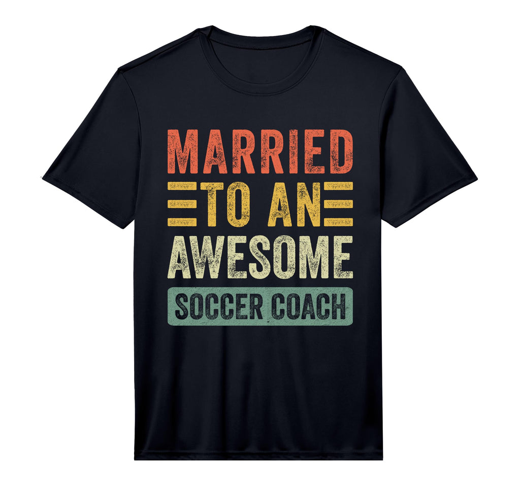 Mens Married To Awesome Soccer Coach T-Shirt - Graphic Print Men Women - T-Shirt, Sweatshirt, Hoodie