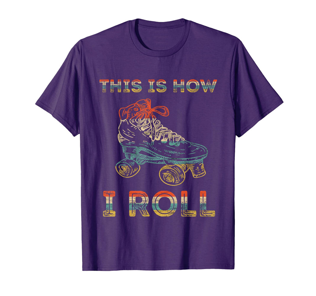 This Is How I Roll Roller Skating 80S T-Shirt - Trendy Graphic for Adults - T-Shirt, Sweatshirt, Hoodie