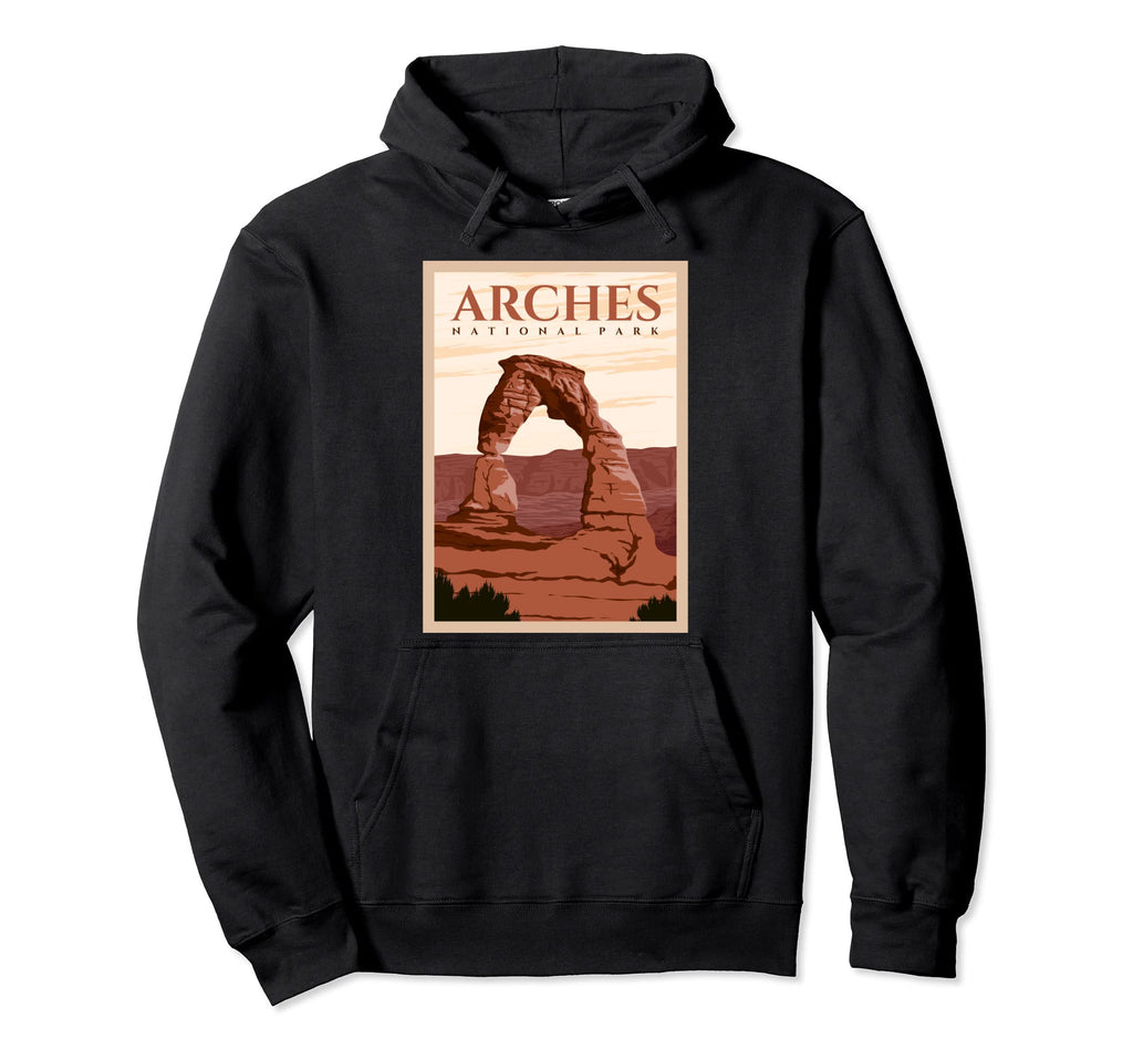Arches National Park Hoodie - Graphic Print Men Women - T-Shirt, Sweatshirt, Hoodie