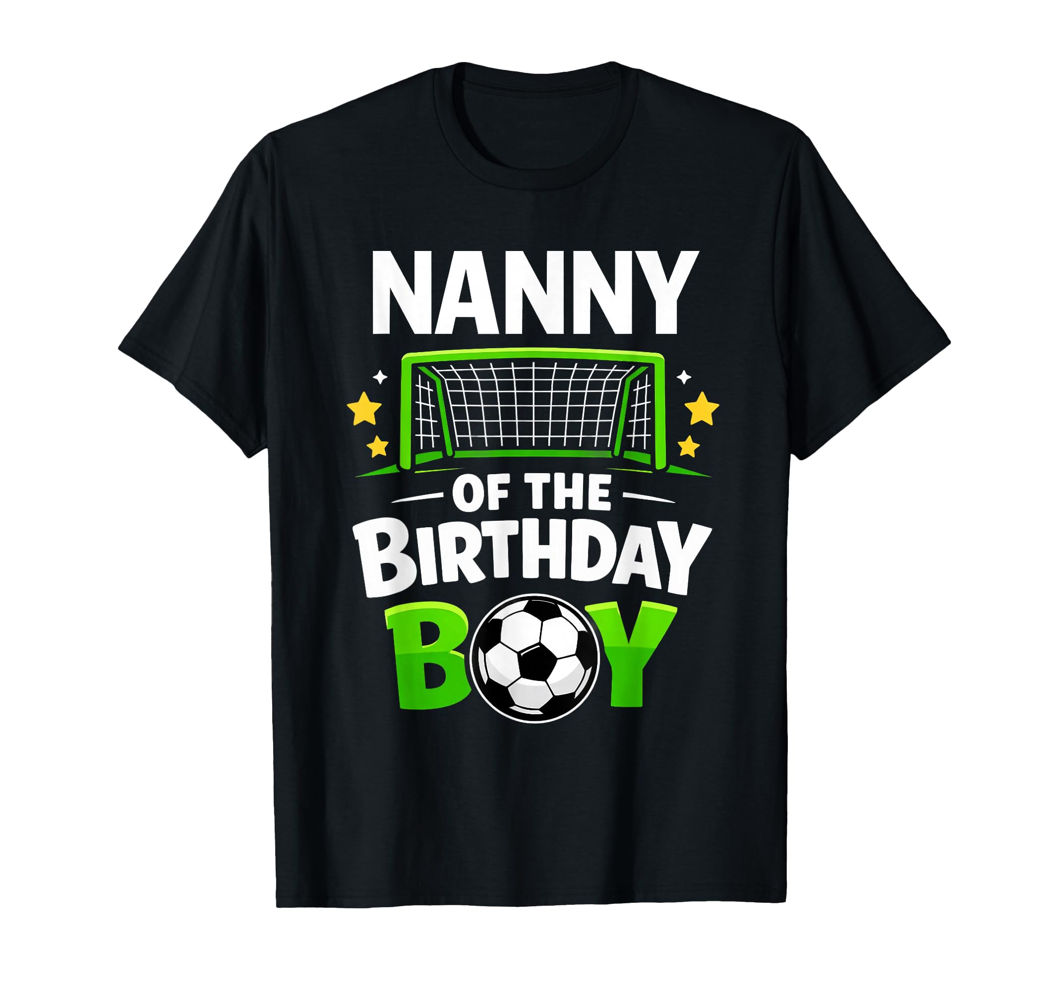 Nanny Birthday Soccer Ball Family T-Shirt - Graphic Print Men Women - T-Shirt, Sweatshirt, Hoodie