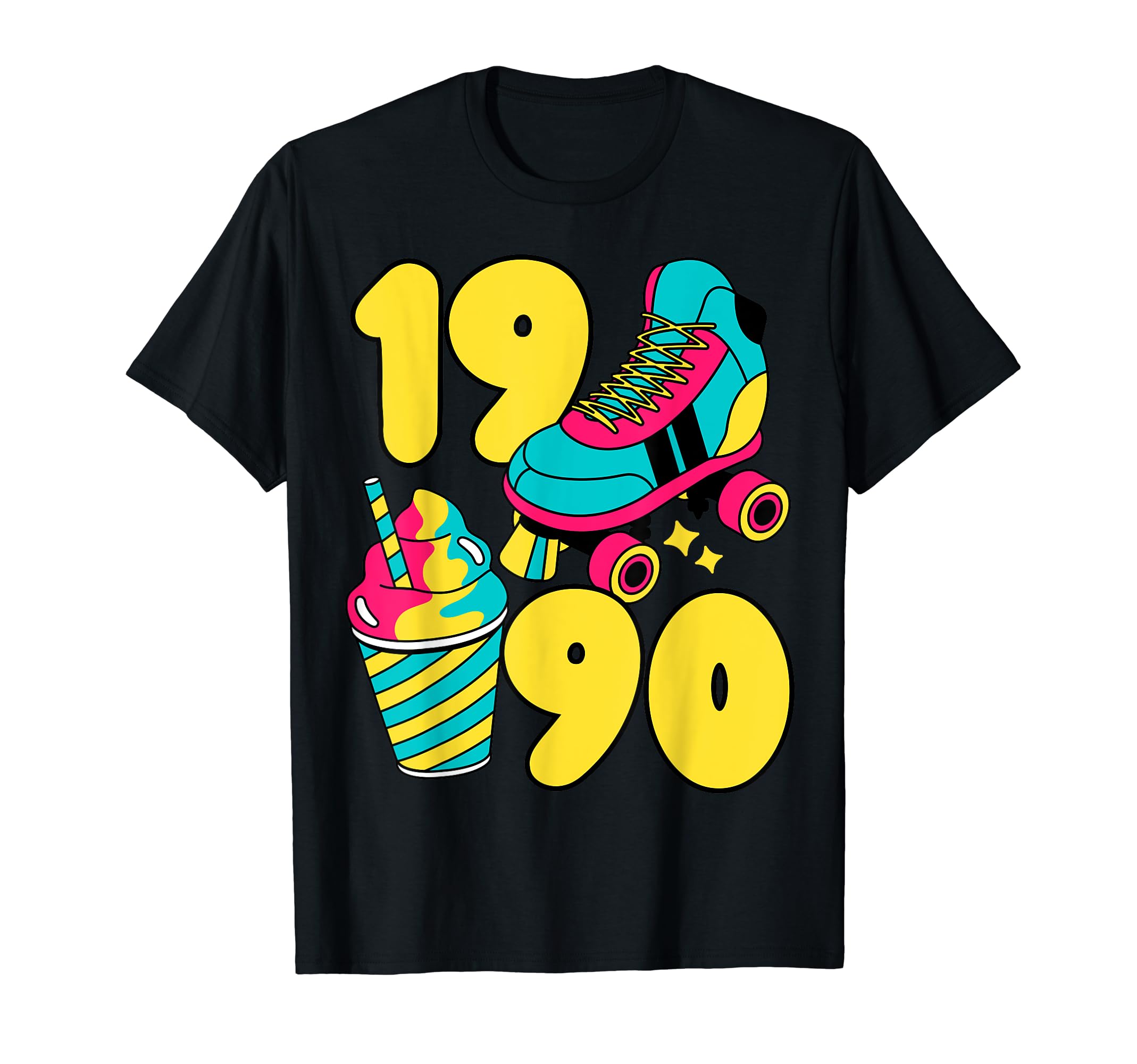 1990 Roller Skates Sweet Treats Summer T-Shirt - Unique Graphic for Adults - T-Shirt, Sweatshirt, Hoodie