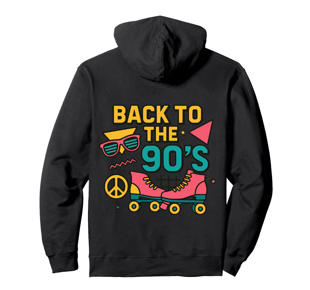 Back To 90S Roller Skates Vibes Hoodie - Streetwear Style for Adults - T-Shirt, Sweatshirt, Hoodie