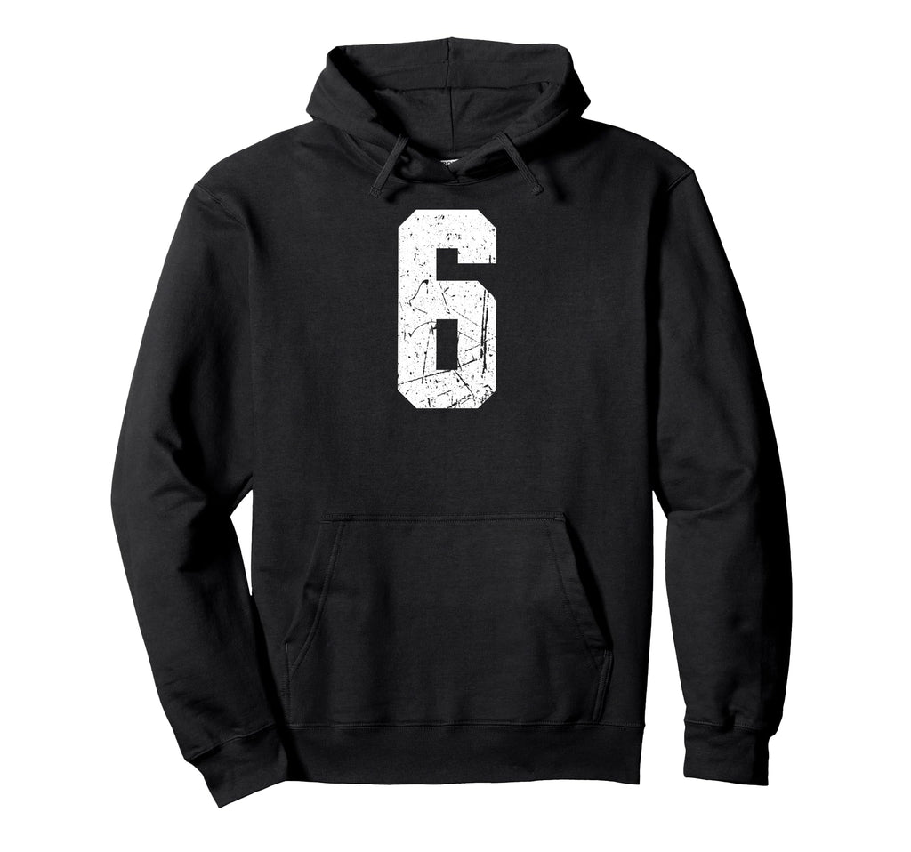 Sport Team Number 6 Hoodie - Aesthetic Graphic for Adults - T-Shirt, Sweatshirt, Hoodie
