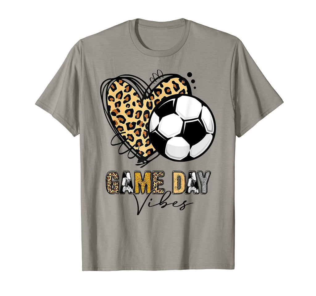 Soccer Mom Game Day Vibes Leopard T-Shirt - Casual Everyday Wear Men Women - T-Shirt, Sweatshirt, Hoodie