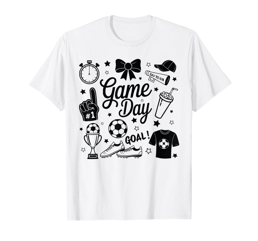 Game Day Soccer Mom Preppy Streetwear T-Shirt - Novelty Apparel Men Women - T-Shirt, Sweatshirt, Hoodie