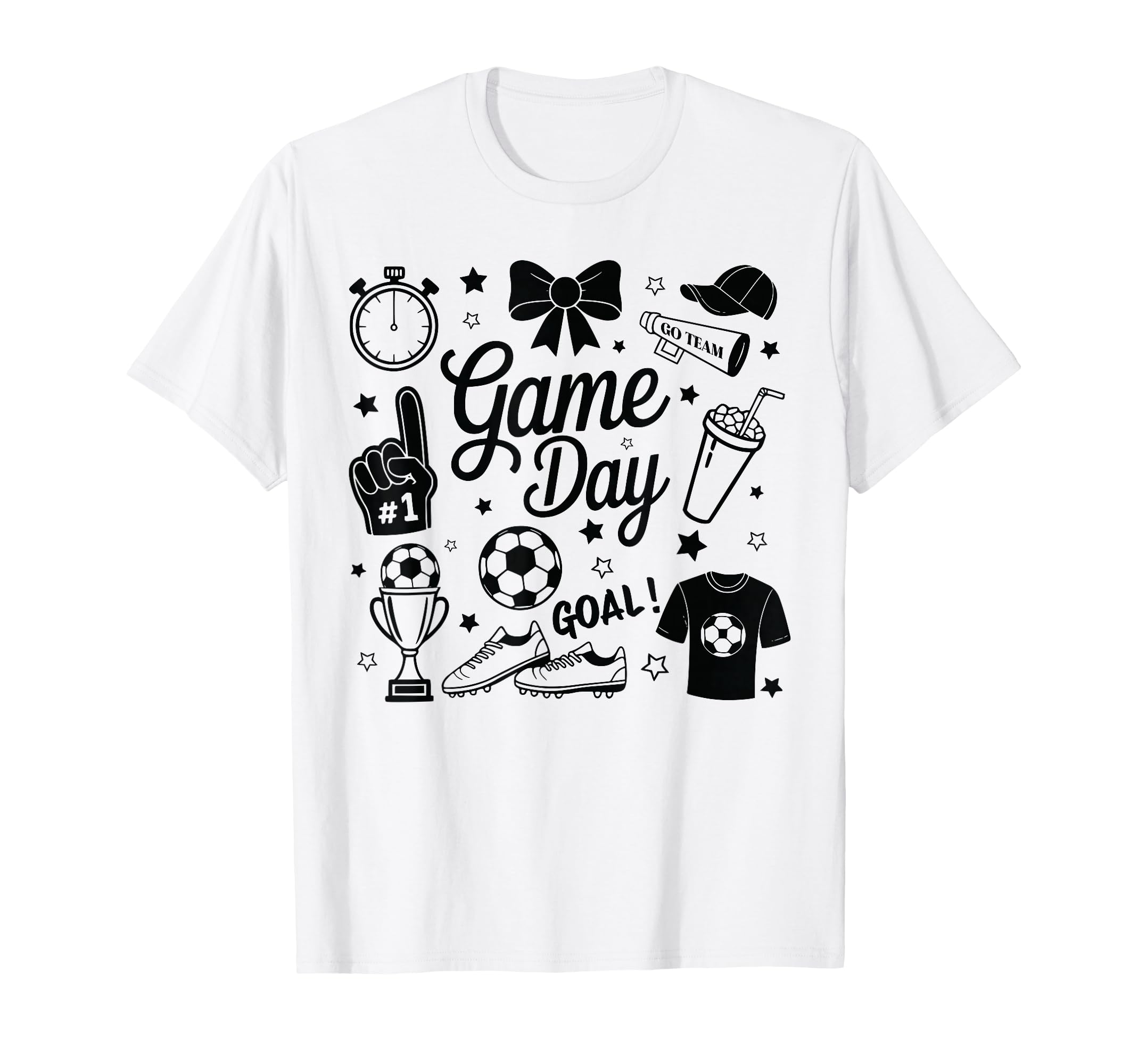 Game Day Soccer Mom Preppy Streetwear T-Shirt - Novelty Apparel Men Women - T-Shirt, Sweatshirt, Hoodie