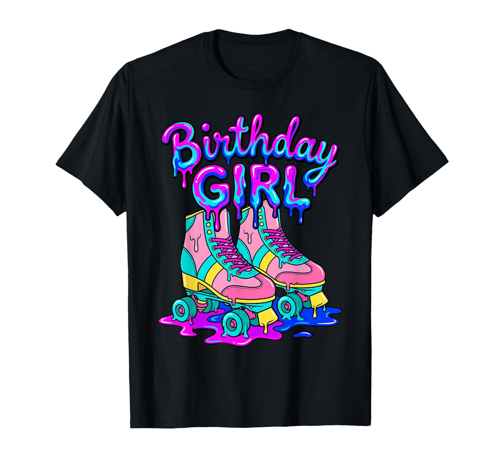 Birthday Roller Skates 80S Skater T-Shirt - Minimalist Print for Adults - T-Shirt, Sweatshirt, Hoodie