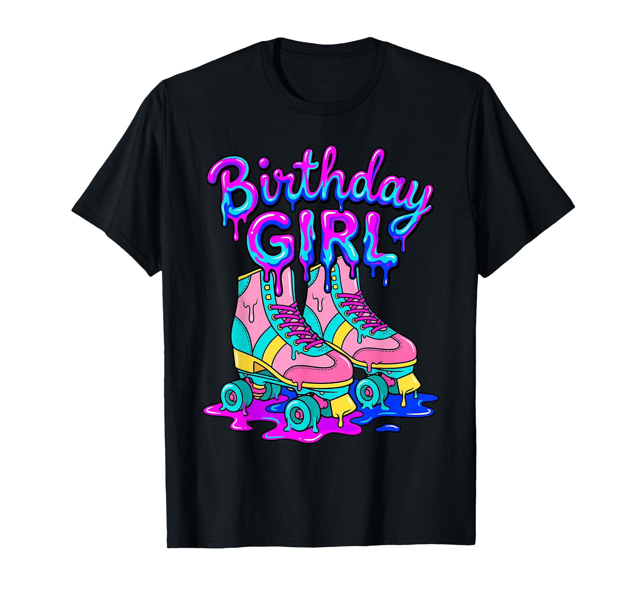 Birthday Roller Skates 80S Skater T-Shirt - Minimalist Print for Adults - T-Shirt, Sweatshirt, Hoodie