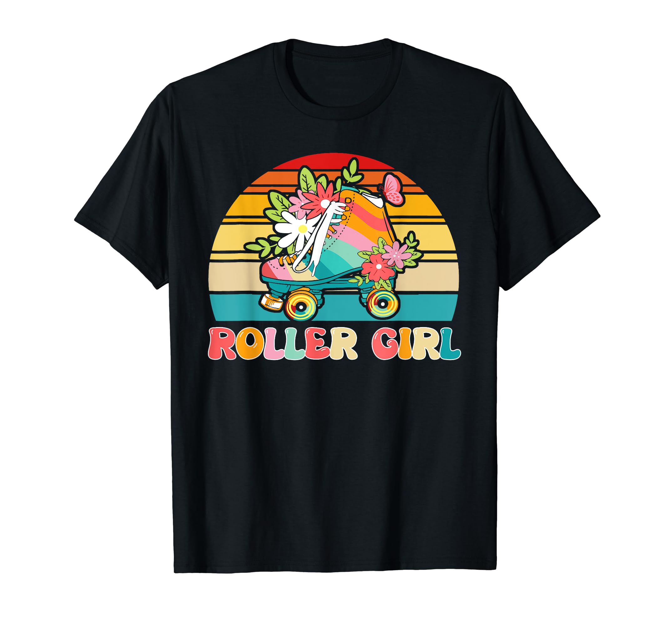 Roller Skater Skating 70S 80S Skates T-Shirt - Trendy Graphic for Adults - T-Shirt, Sweatshirt, Hoodie