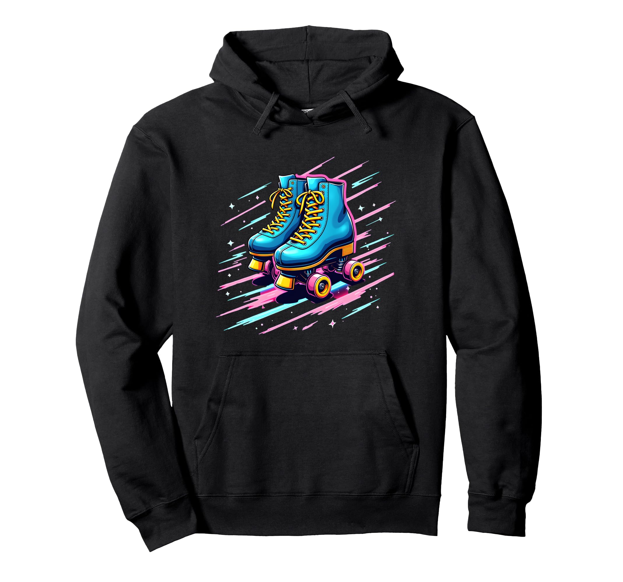 Roller Skates Roller Skating Derby Hoodie - Minimalist Print for Adults - T-Shirt, Sweatshirt, Hoodie
