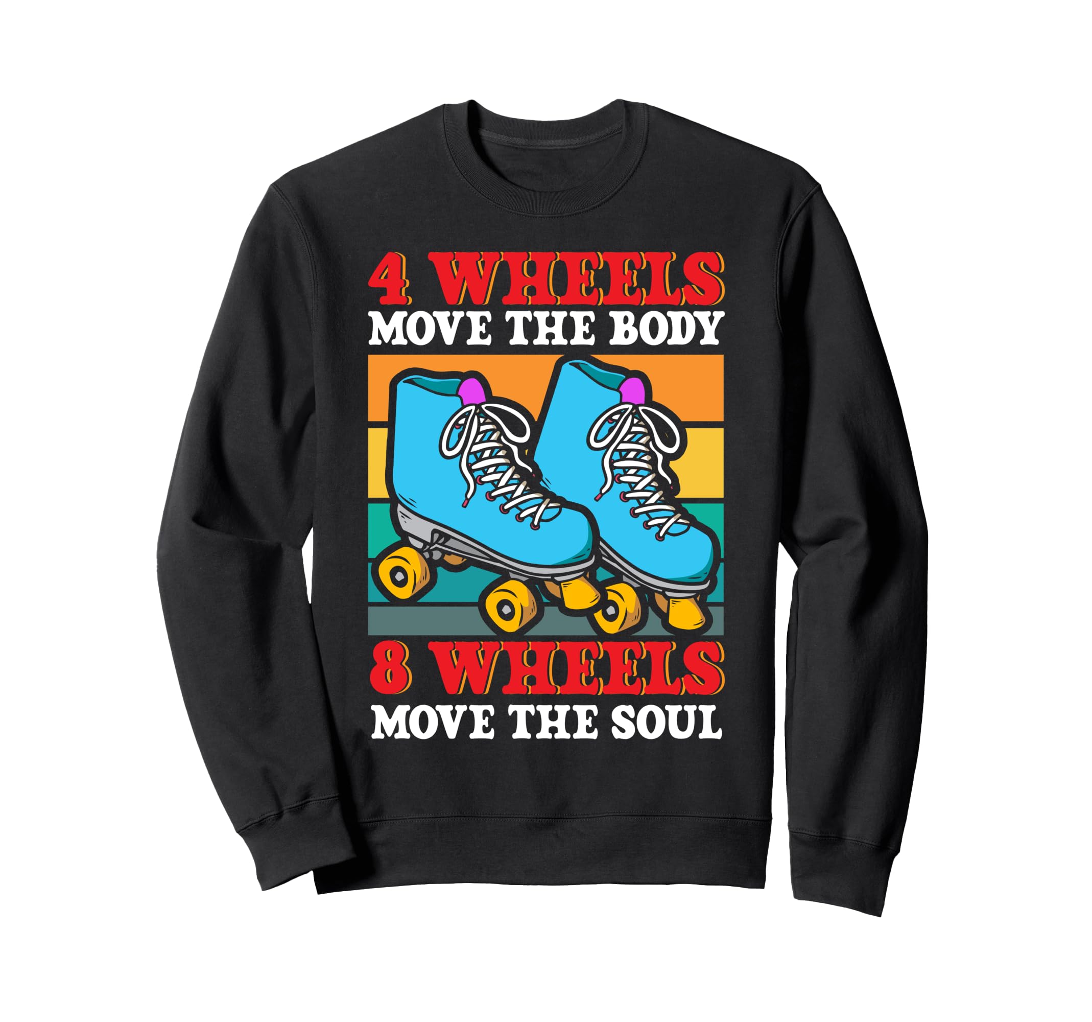 Roller Skating Skate 1970S 4 Sweatshirt - Custom Art Print Men Women - T-Shirt, Sweatshirt, Hoodie