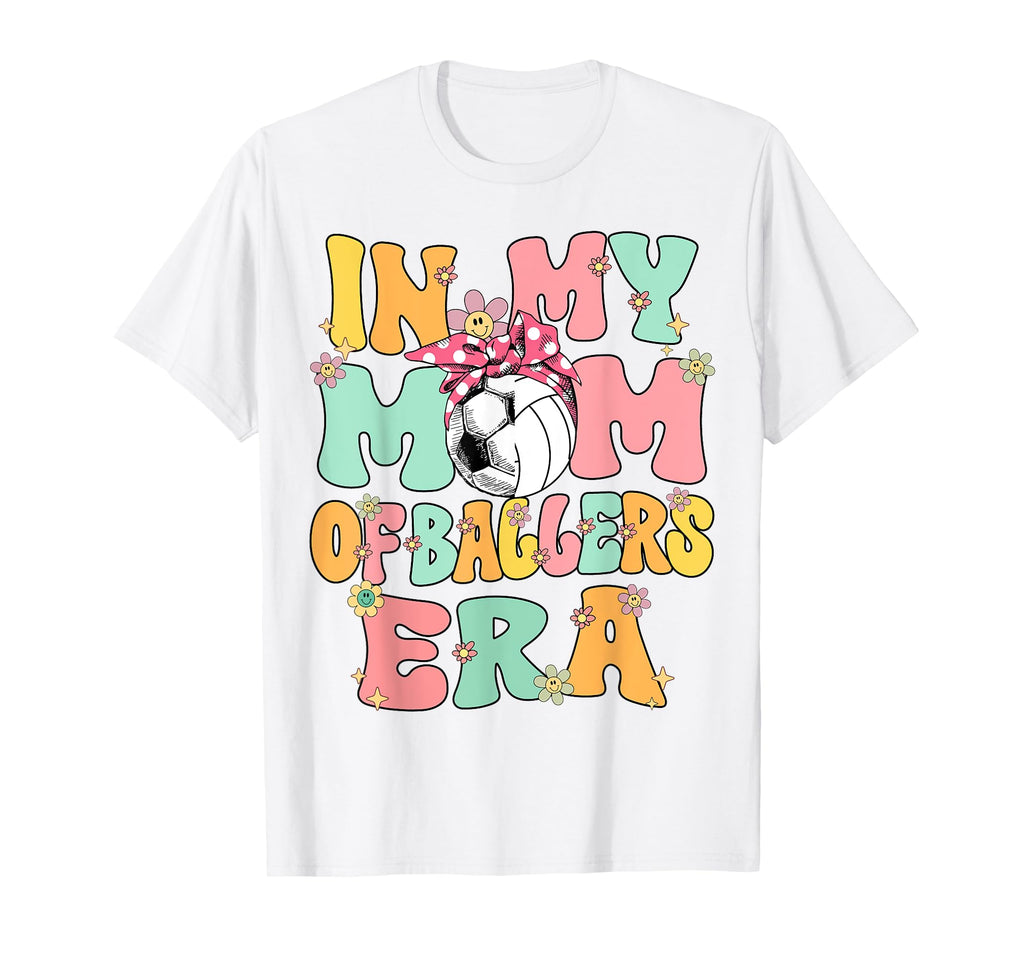 My Mom Ballers Era Groovy Volleyball T-Shirt - Custom Art Print Unisex - T-Shirt, Sweatshirt, Hoodie