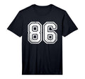 Number 86 White Sport Distressed Number T-Shirt - Graphic Print for Adults - T-Shirt, Sweatshirt, Hoodie