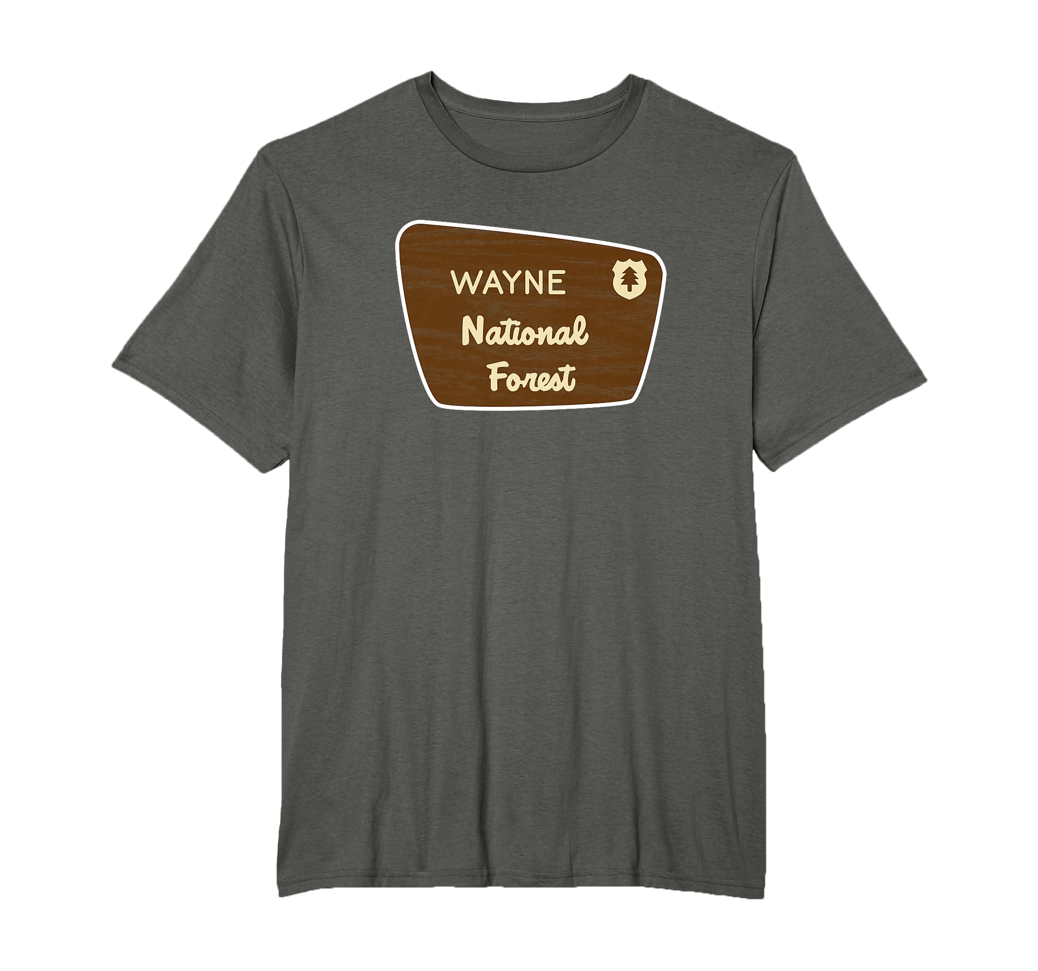 Wayne National Forest Sign T-Shirt - Novelty Apparel Unisex - T-Shirt, Sweatshirt, Hoodie