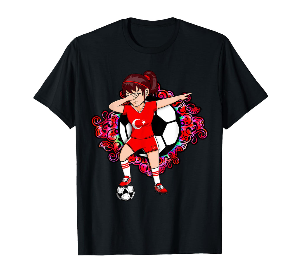 Dabbing Soccer Turkey Fan Jersey T-Shirt - Custom Art Print Men Women - T-Shirt, Sweatshirt, Hoodie
