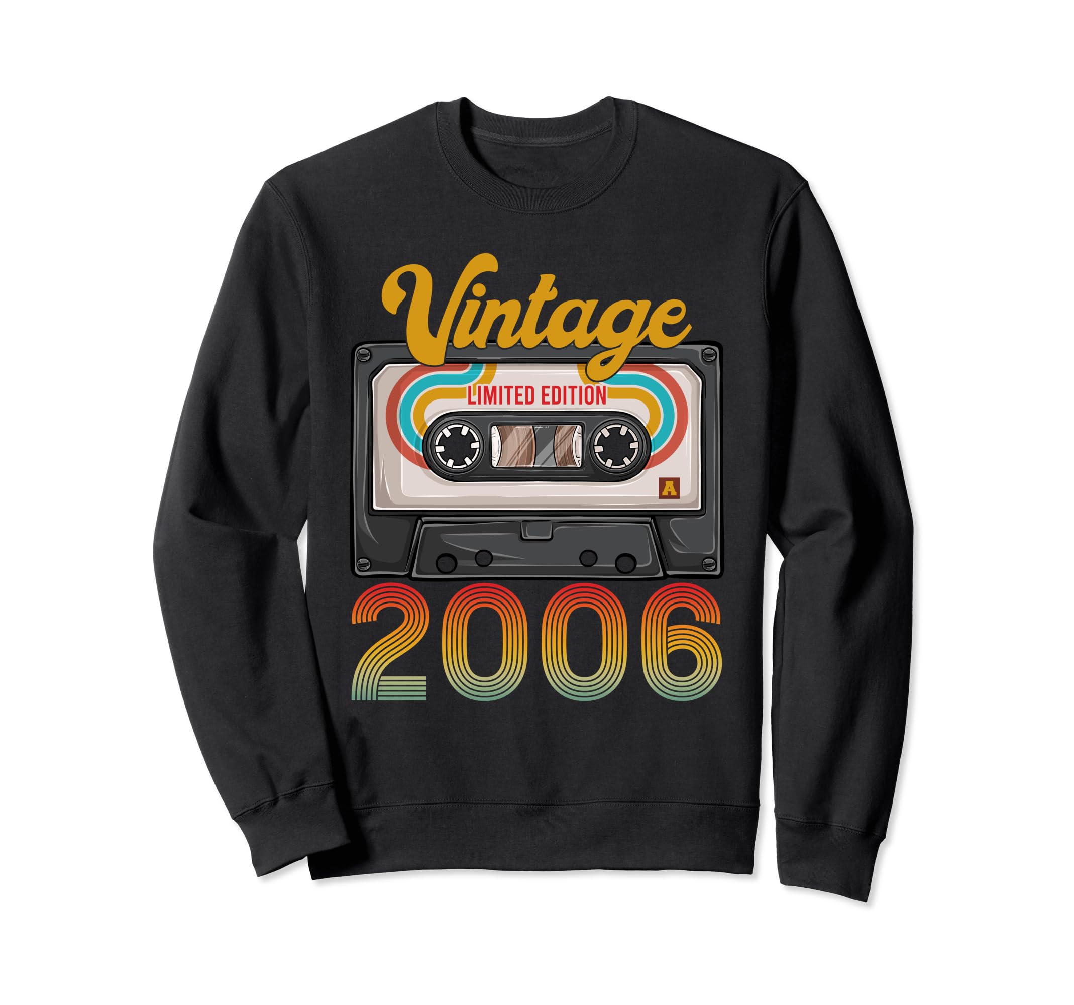 Made 2006 19Th Birthday Cassette Sweatshirt - Casual Everyday Wear Unisex - T-Shirt, Sweatshirt, Hoodie