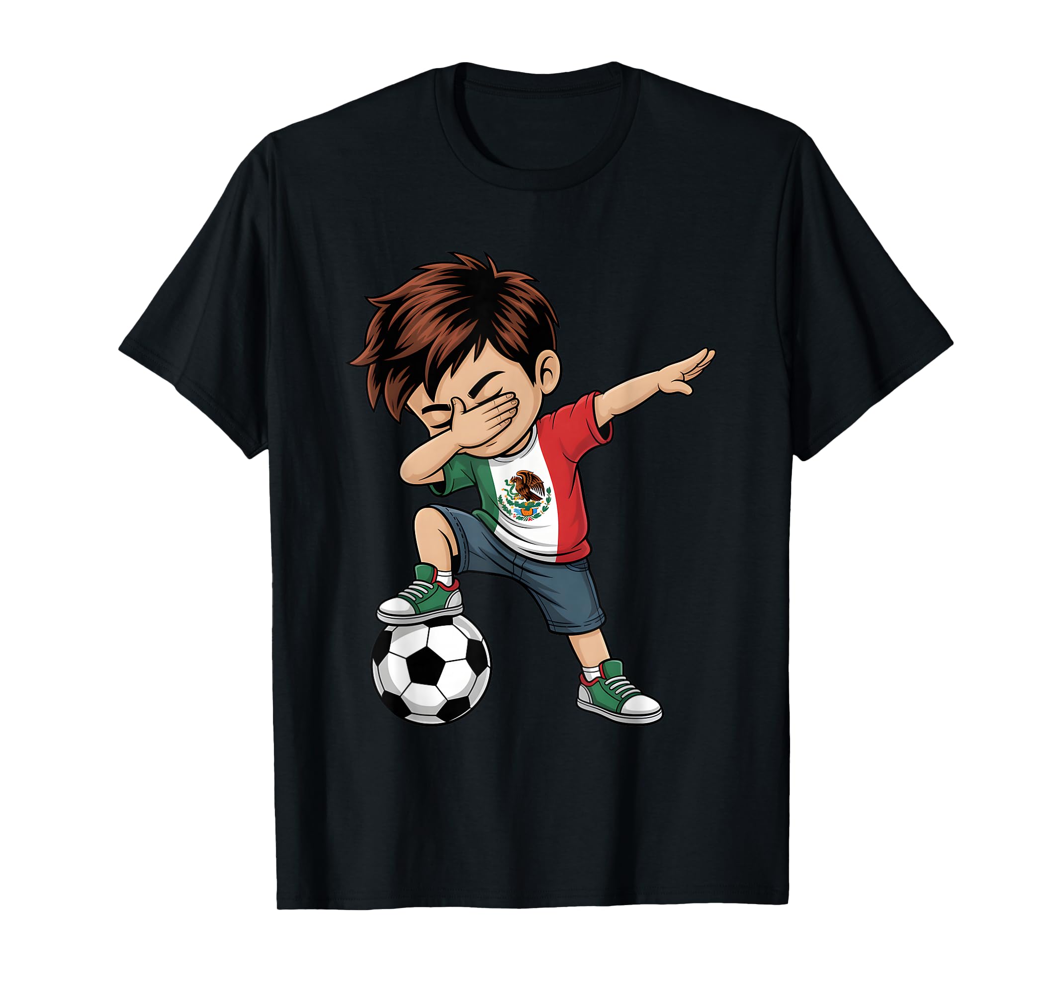 Dabbing Soccer Mexico Estados Unidos T-Shirt - Minimalist Print Men Women - T-Shirt, Sweatshirt, Hoodie