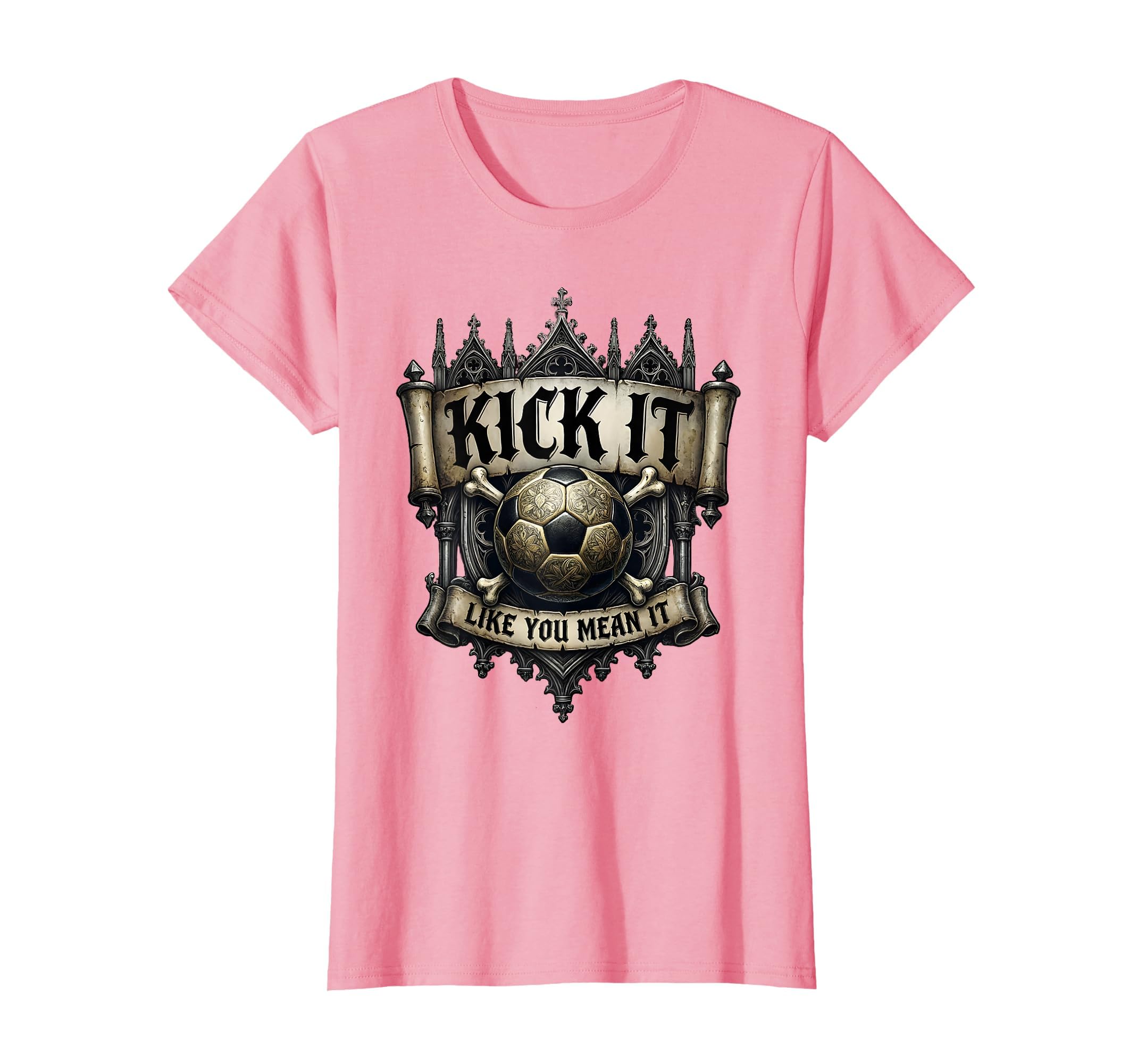Kick It Like You Mean It Soccer T-Shirt - Minimalist Print Unisex - T-Shirt, Sweatshirt, Hoodie