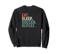 Funny Soccer Game Team Player Eat Sweatshirt - Casual Everyday Wear Unisex - T-Shirt, Sweatshirt, Hoodie