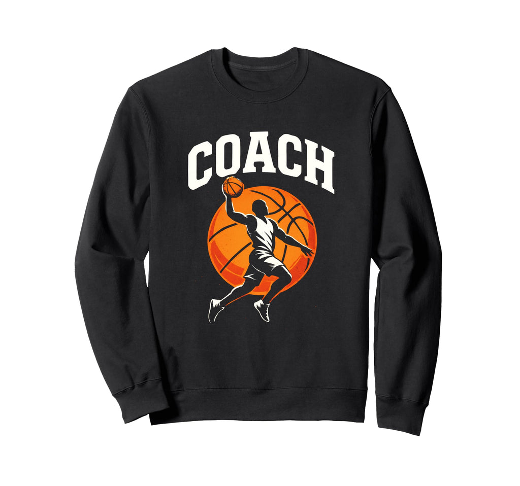 Coach Basketball Athlete Jump Team Sweatshirt - Custom Art Print Unisex - T-Shirt, Sweatshirt, Hoodie